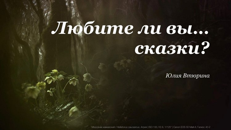 Любите ли вы сказки? – выступление Юлии Втюриной в РГО 11.03.2017