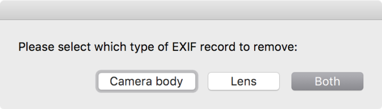 Remofe from EXIF...