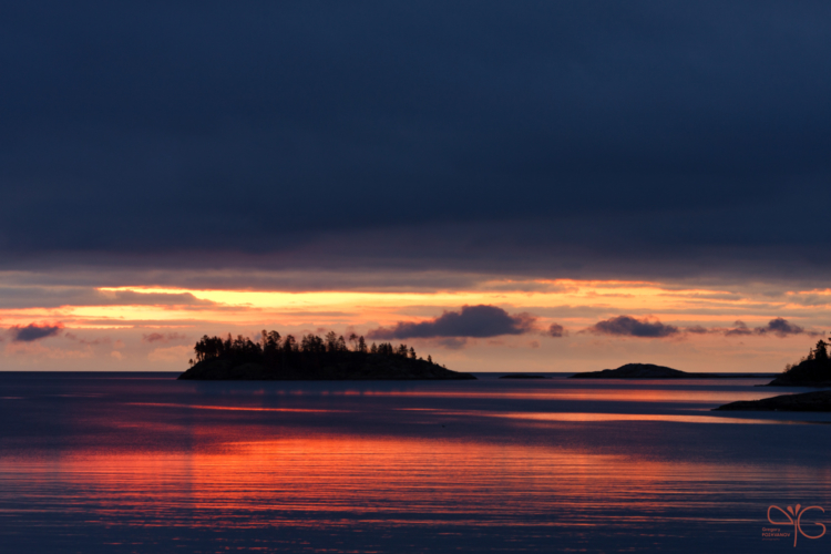 Sunrise above Pieni-Kojrasari island, Karelia | Восход над островом Пиени-Койрасари, Карелия — 106440