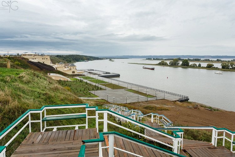 Речной вокзал и будущий музей истории Волжской Булгарии