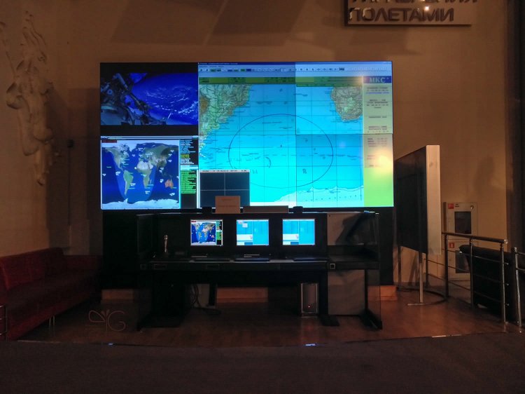 Траектория полёта МКС над Атлантическим океаном в реальном времени. Мемориальный музей космонавтики