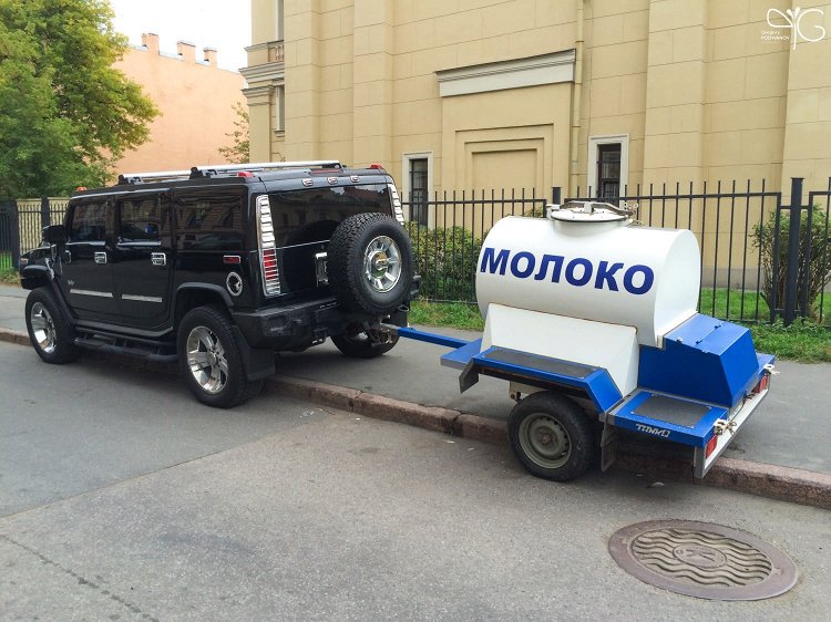 Хаммер-молоковоз