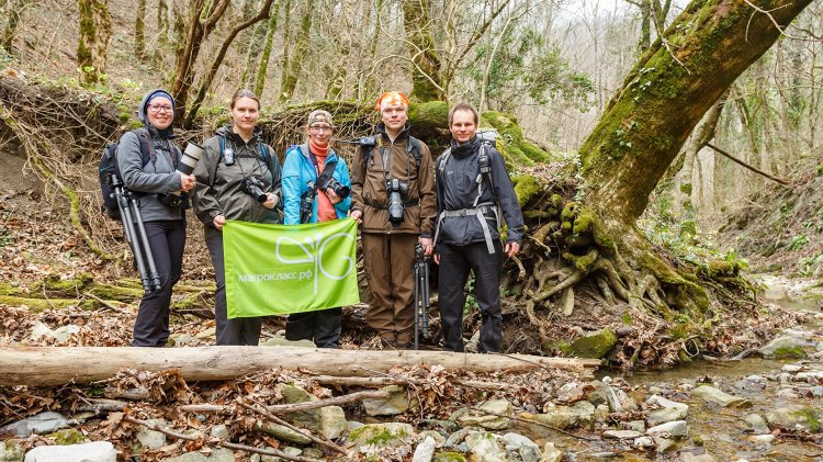 Участники и ведущие Макрокласса-2105 в Агрии: Юлия Втюрина, Александра Ипполитова, Алла Ленкова, Дмитрий Абанин, Григорий Пожванов