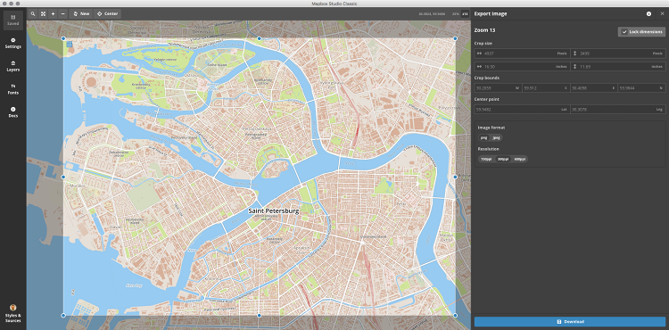 Designing map for PSB2016 in MapBox